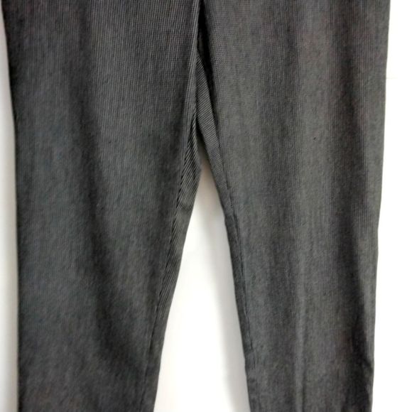 Trouser Pant Mario Serrani Italy  Black Tweed Zip Front Sz 6 Office Career - Picture 2 of 10
